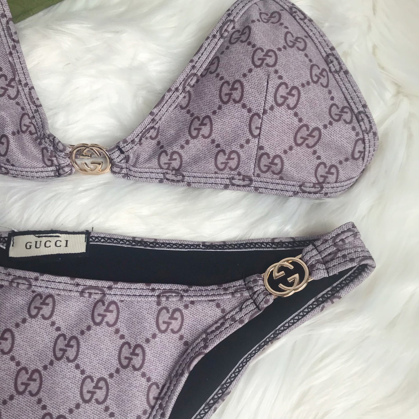 Purple double gg bikini