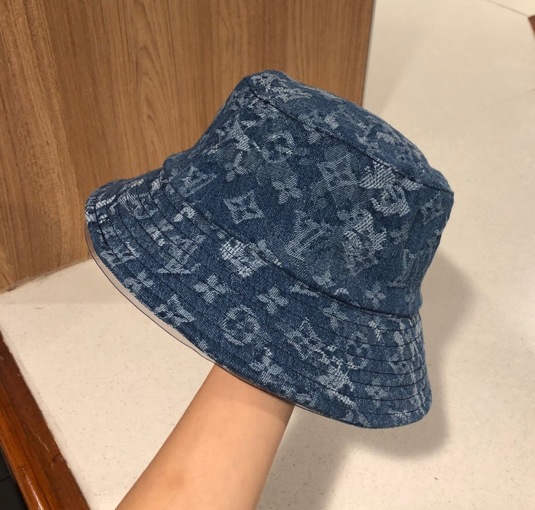 Louie denim hat