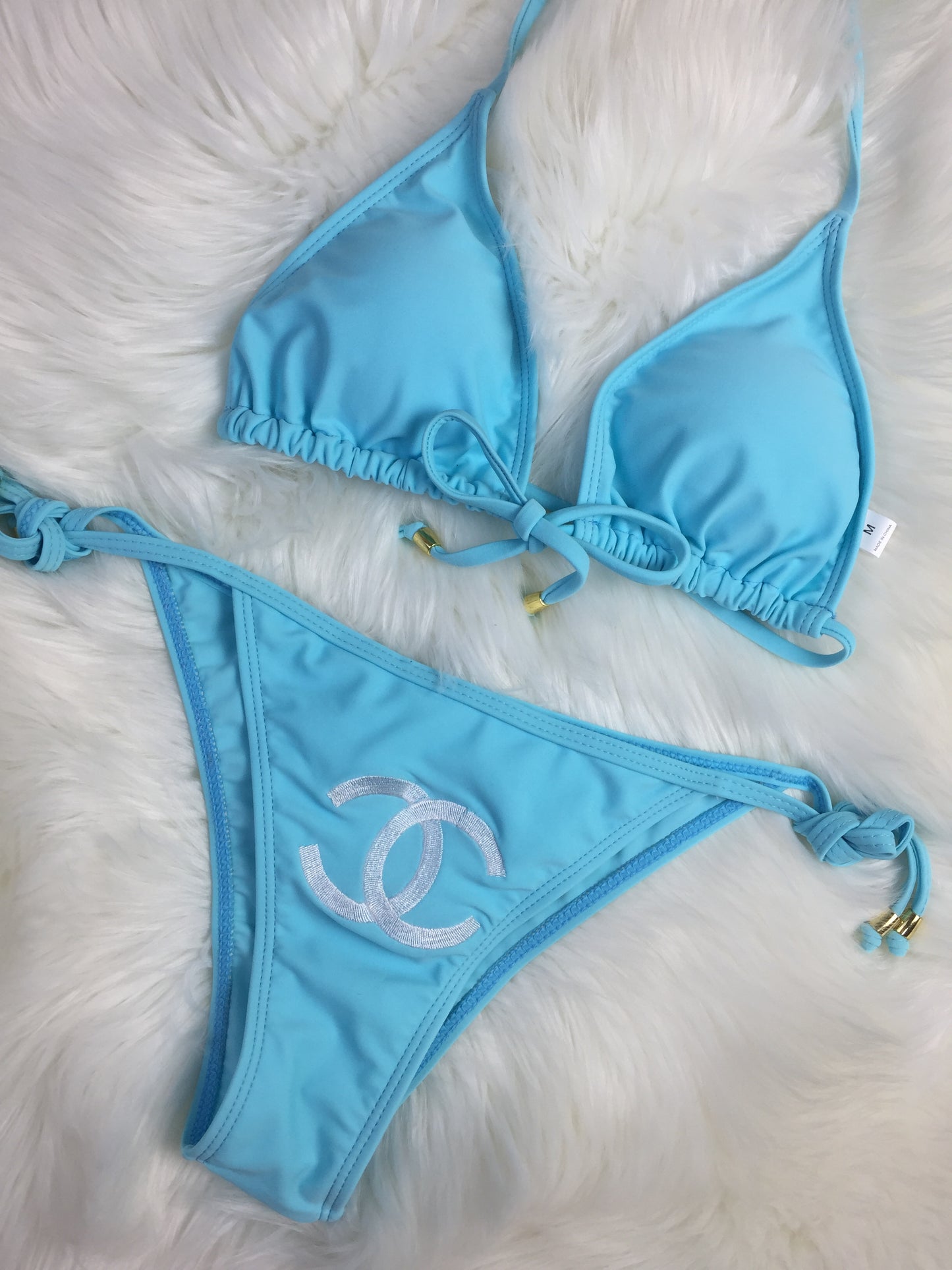 Double CC blue bikni