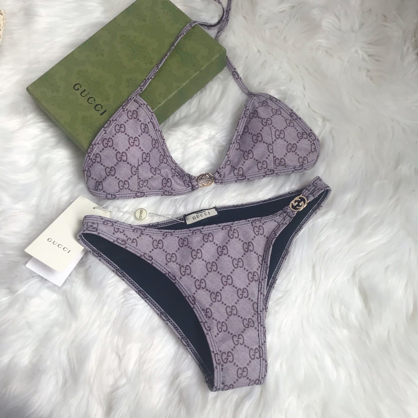 Purple double gg bikini