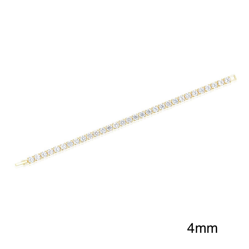 Gold tennis bracelet