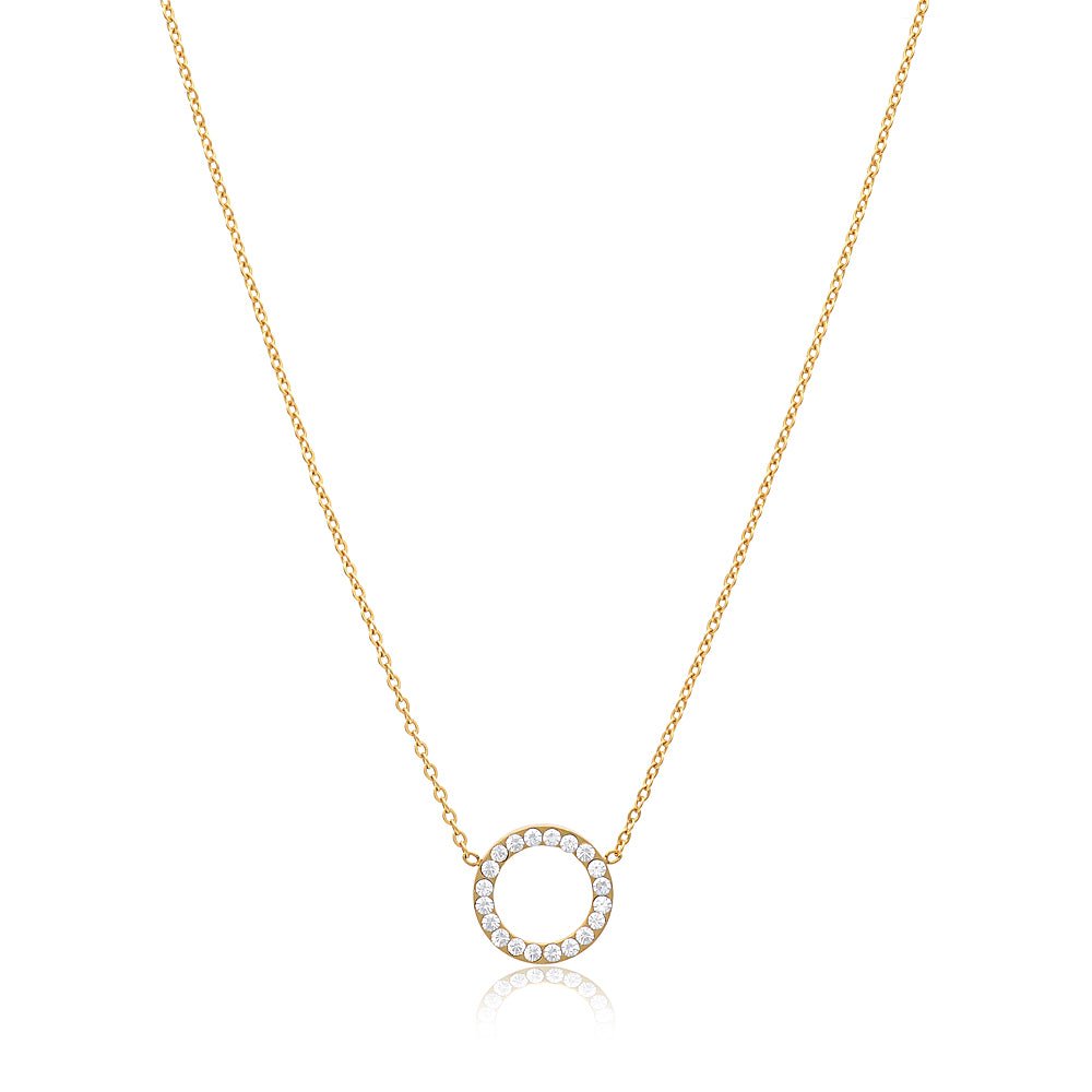 Open circle necklace